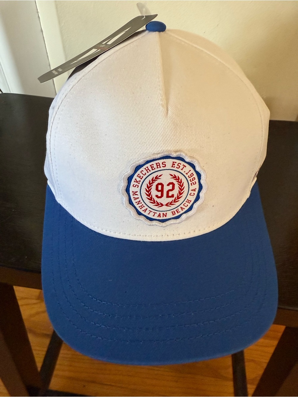 Skechers Two-Tone 92 Patch Baseball Cap - White & Blue